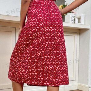 Valentines day heart print skirt